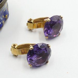 Antique vintage 1920s 14k gold & synthetic Alexand